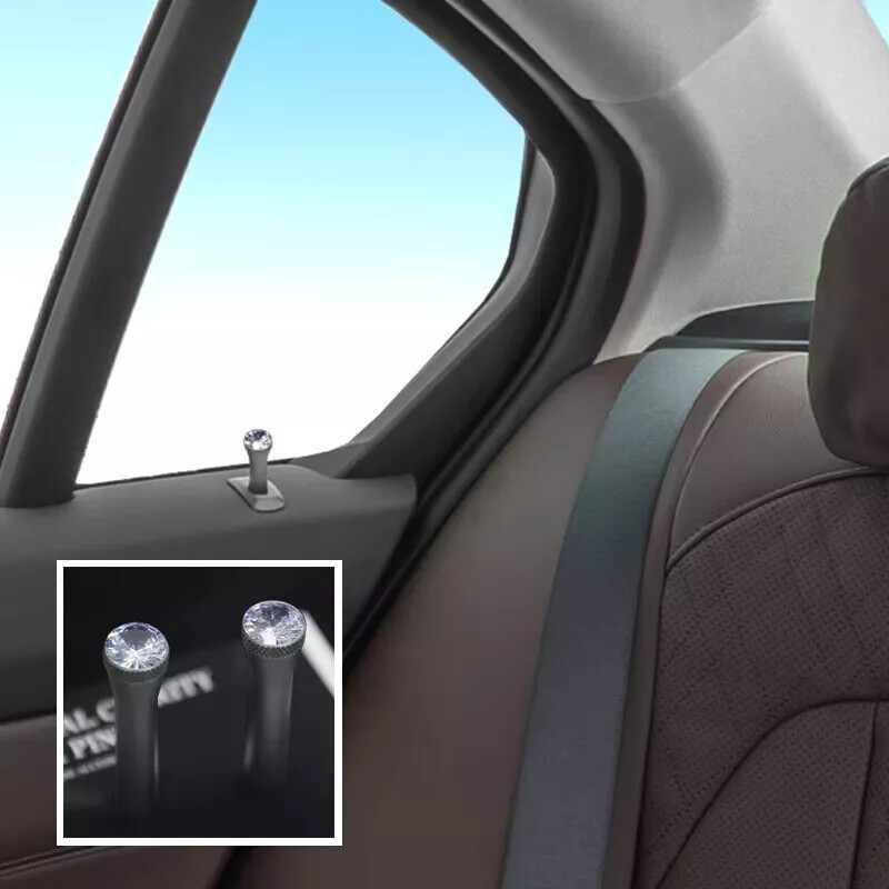 2PCS Crystal Car Interior Door Locking Lock Knob Pull Pins For BMW Mini series