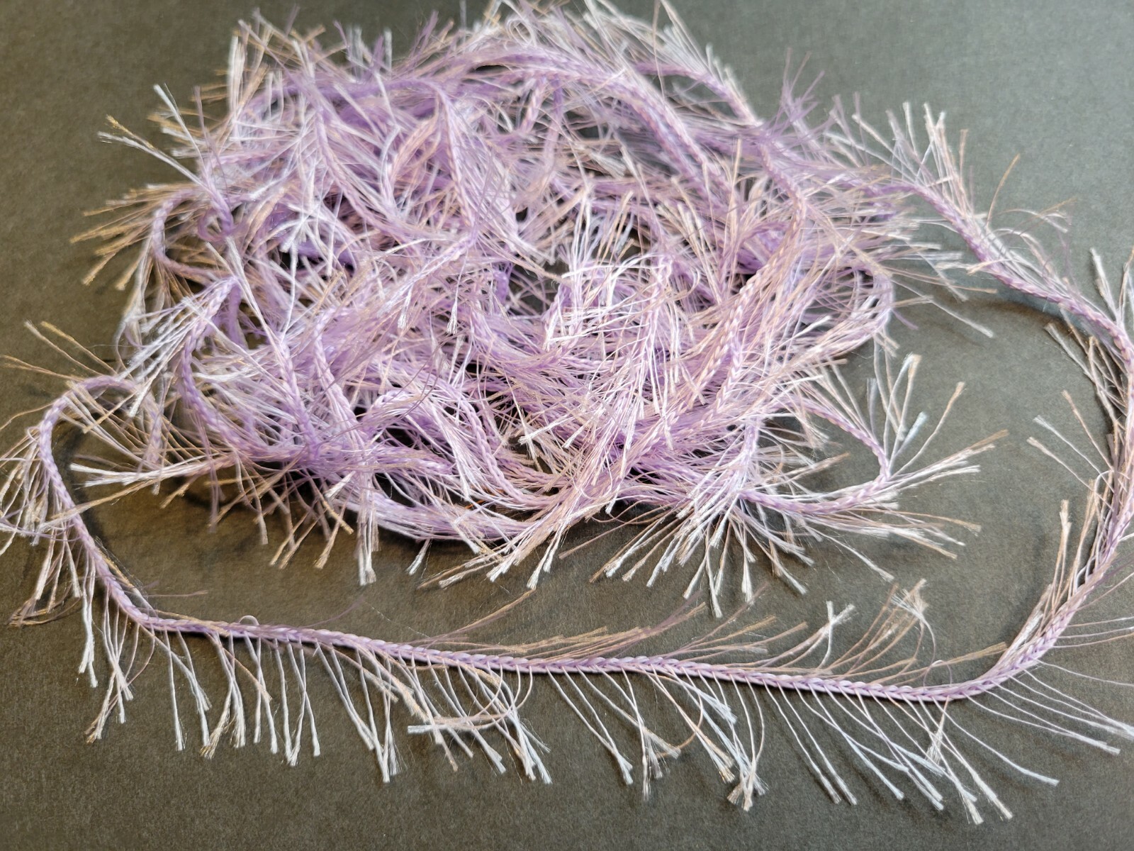 4  Yards LIGHT PURPLE Crystal Ice Hackle Feather Replacement Fly Tying