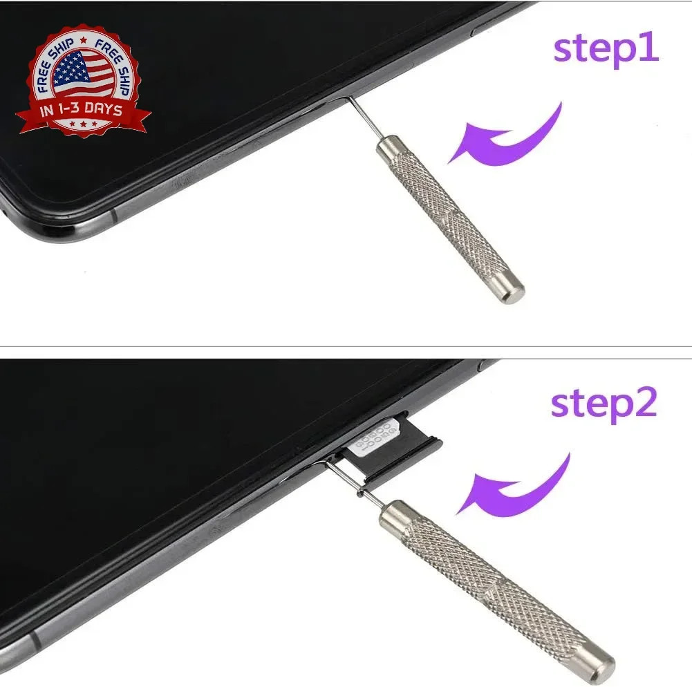 7Pcs SIM Card Removal Openning Tool Tray Eject Pins Needle Opener Ejector Compat