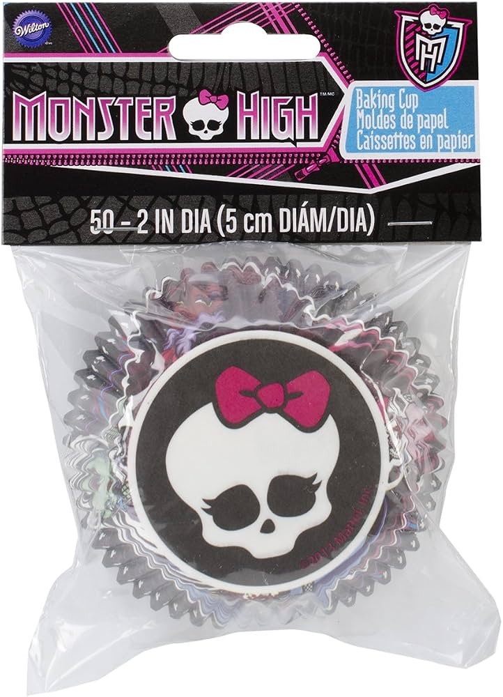 Monster High Baking Cup- Cupcake Paper- 50 count- Wilton