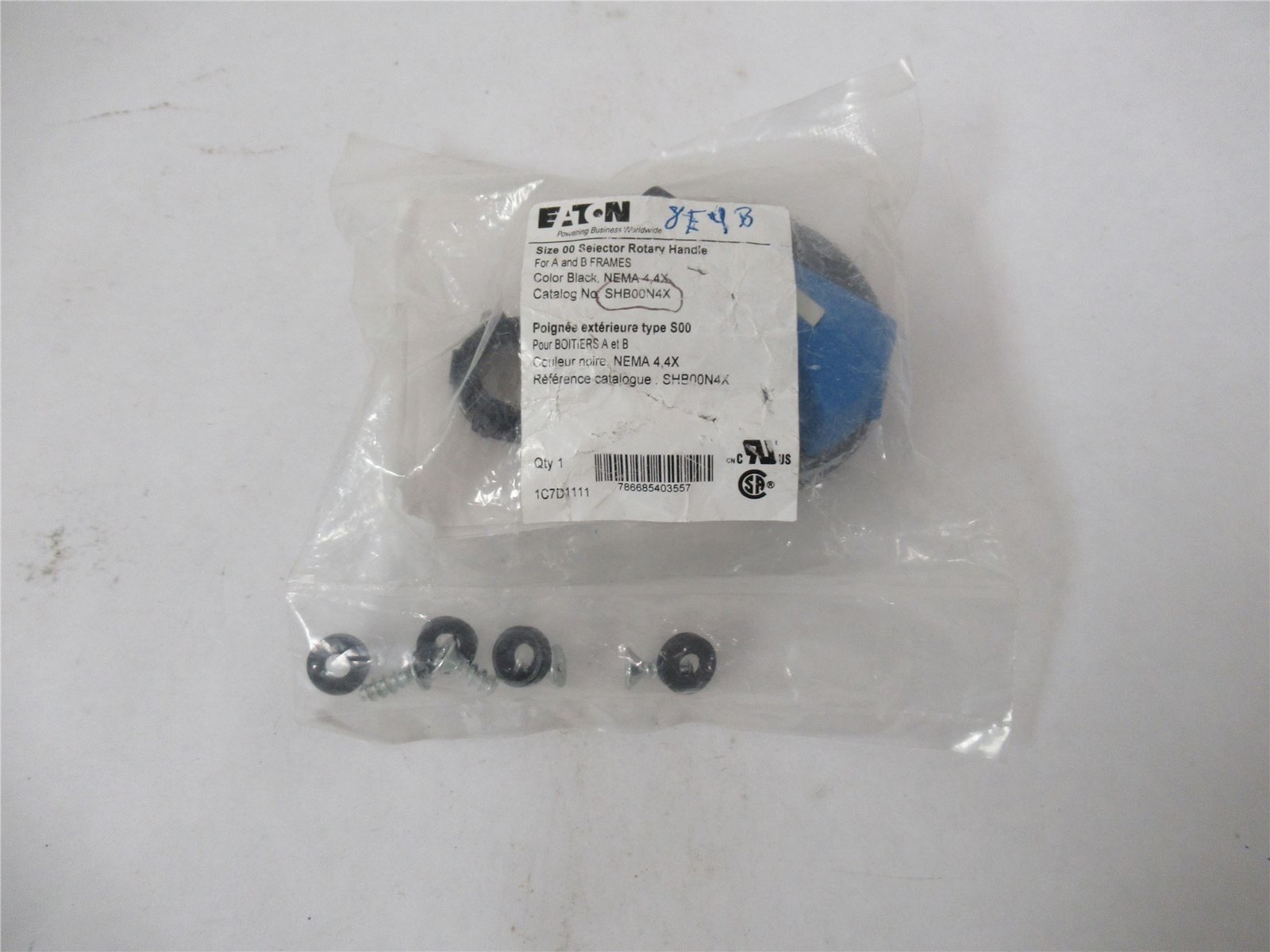 253551 New-No Box; Eaton SHB00N4X Selector Rotary Handle for A&B Frames