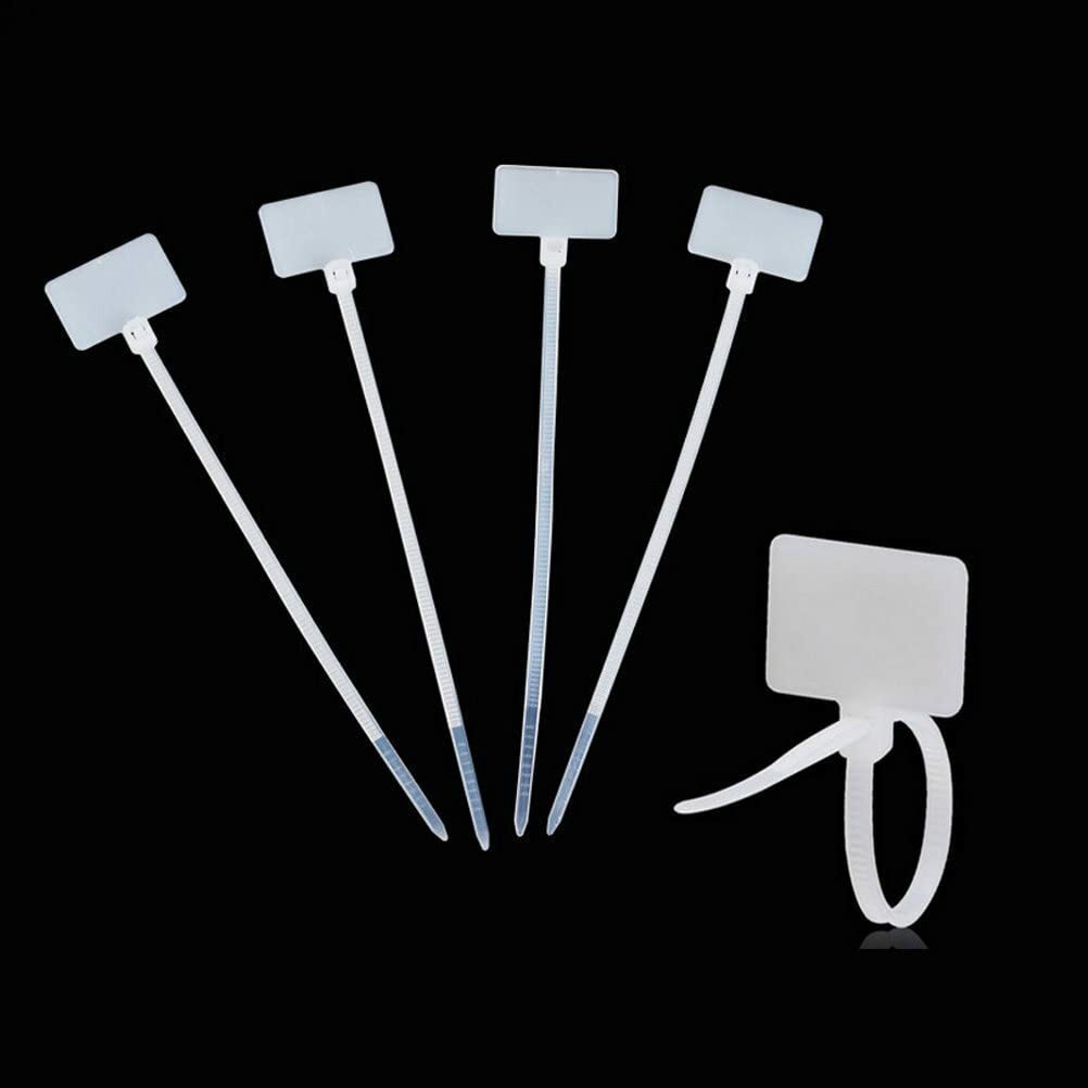 Write on Ethernet Wire Zip Ties Cable 100 Pcs Mark Tags Nylon Power Label Best