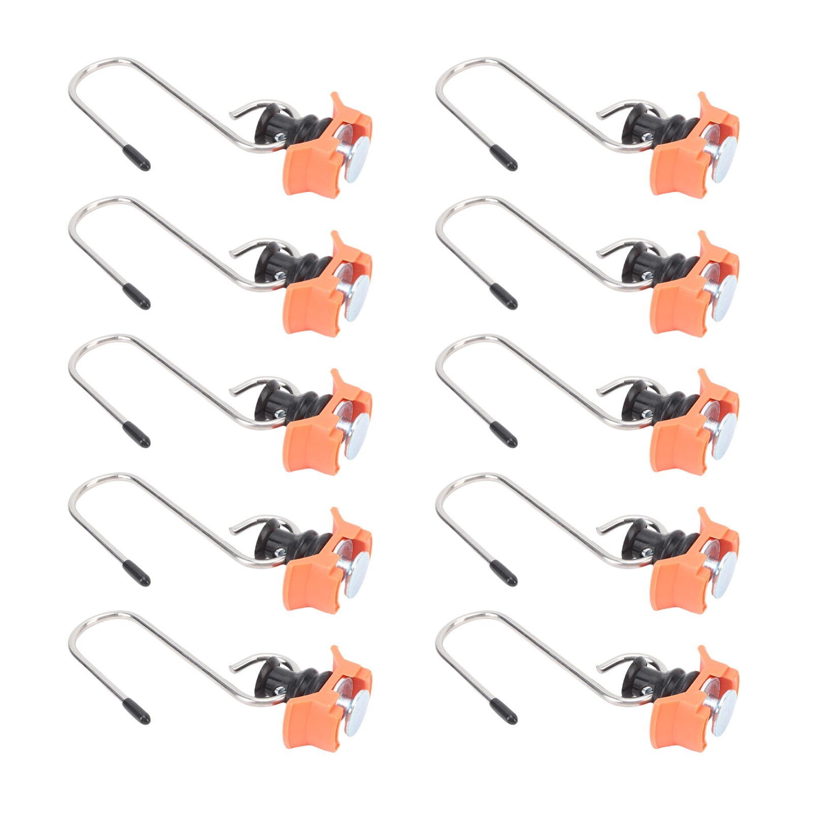 10PCS Single Stud Fitting L Track Tie Down Anchor with Hook for L Track Rails in