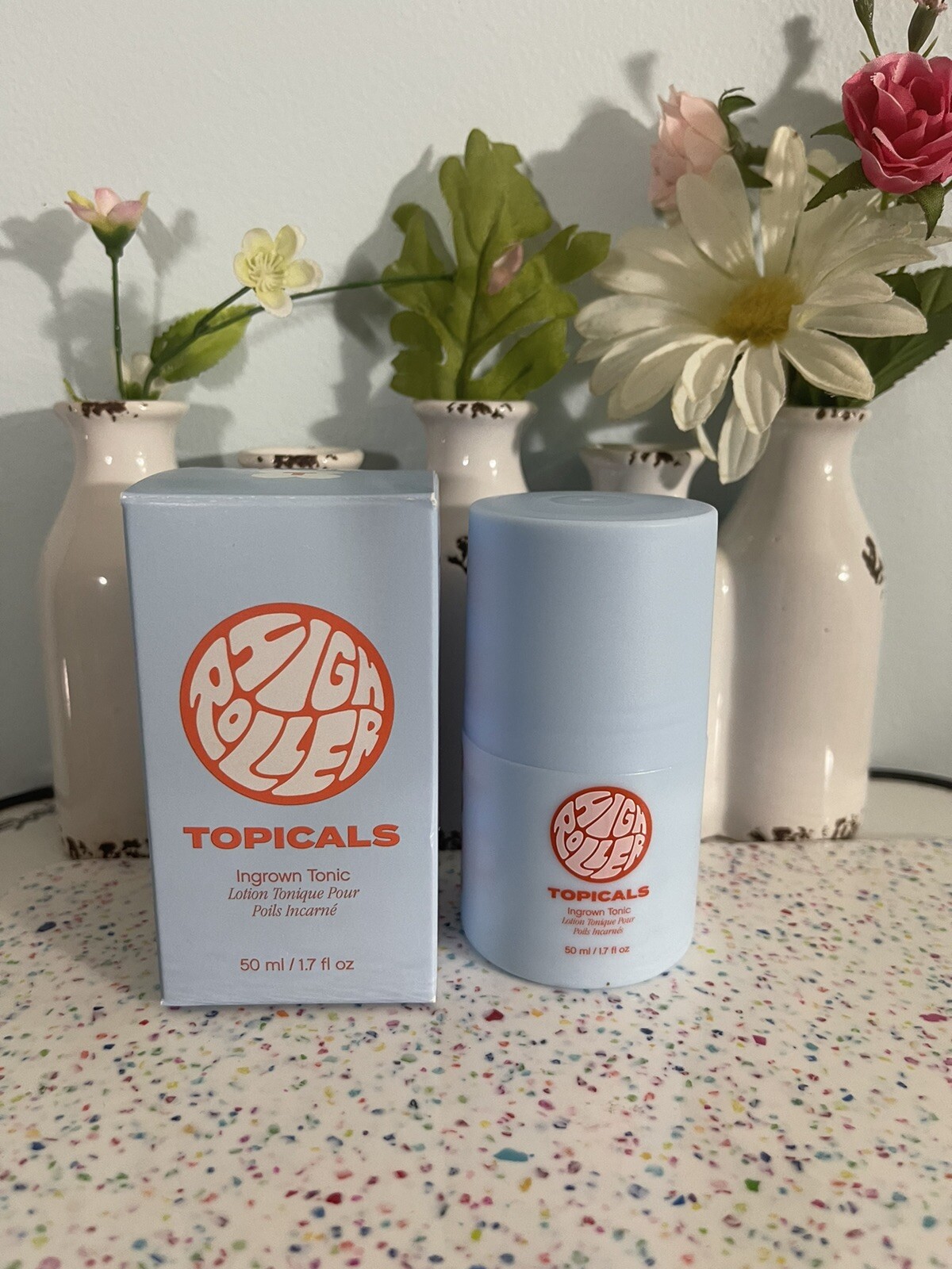 TOPICALS High Roller Ingrown Hair Tonic With AHA and BHA~50ml/1.7oz. NIB