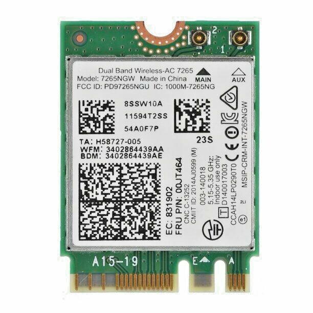 Lenovo Chromebook Yoga 11e 2in1 20GE 20GA OEM WIFI / BT Card 7265NGW 8SSW10A 223