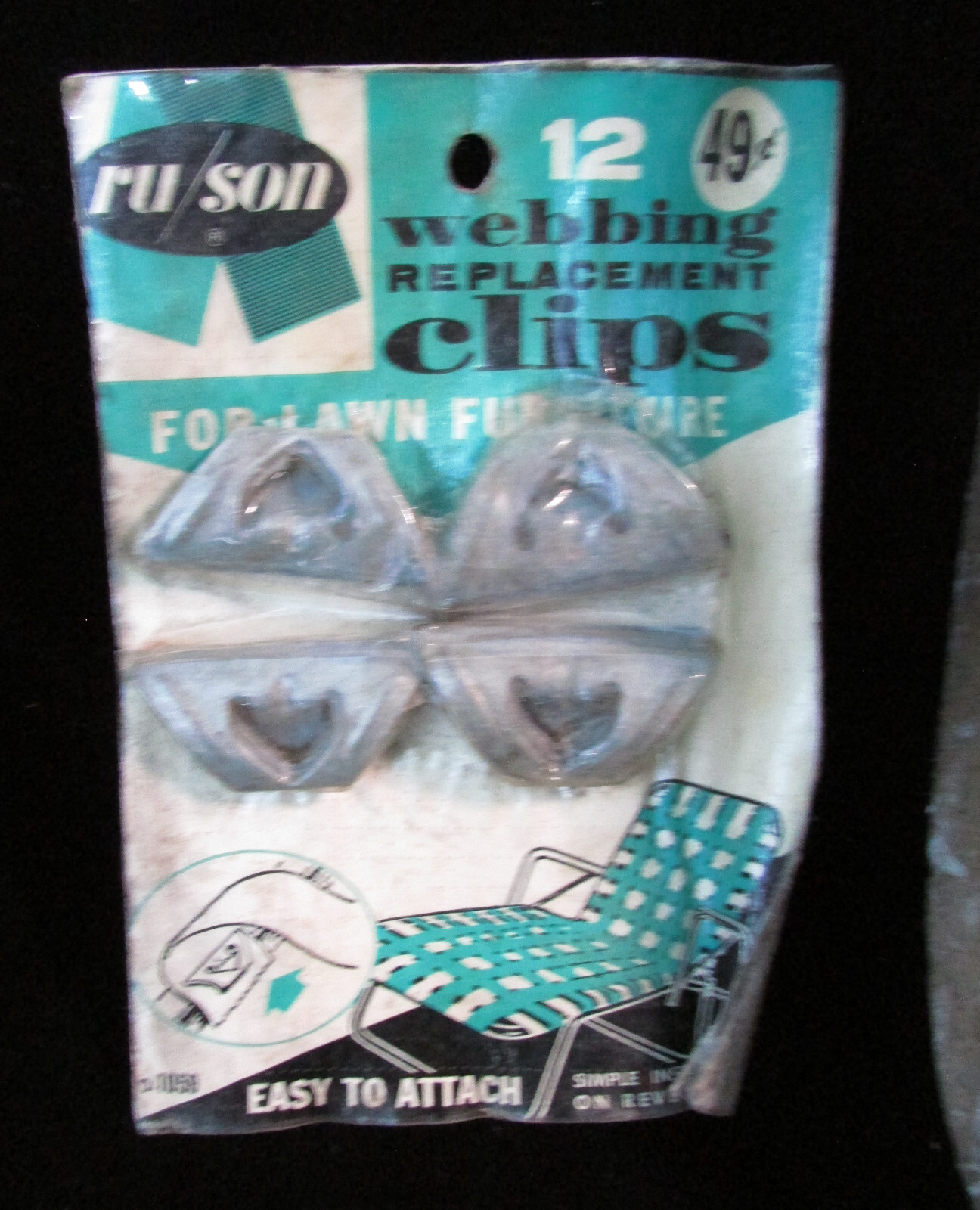 Lawn Furniture WEBBING & CLIPS Weatherproof Polypropylene Rewebbing White Teal