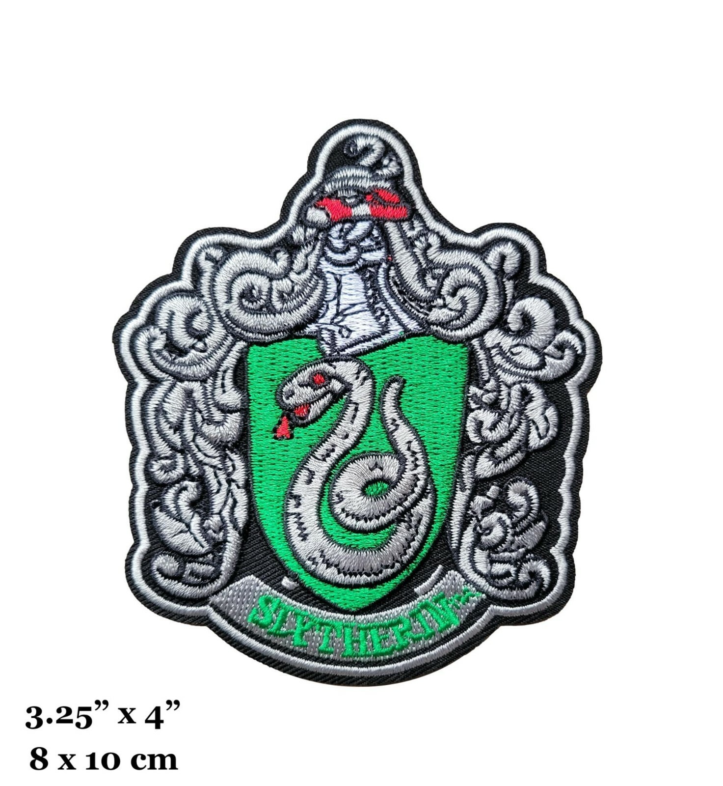 Slytherin House Crest Logo Harry Potter Movie Hogwarts Embroidered Iron On Patch