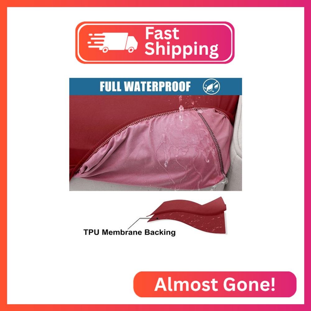 Smiry Waterproof Couch Cushion Covers, Stretch Washable Sofa Cushion Cover, Soft