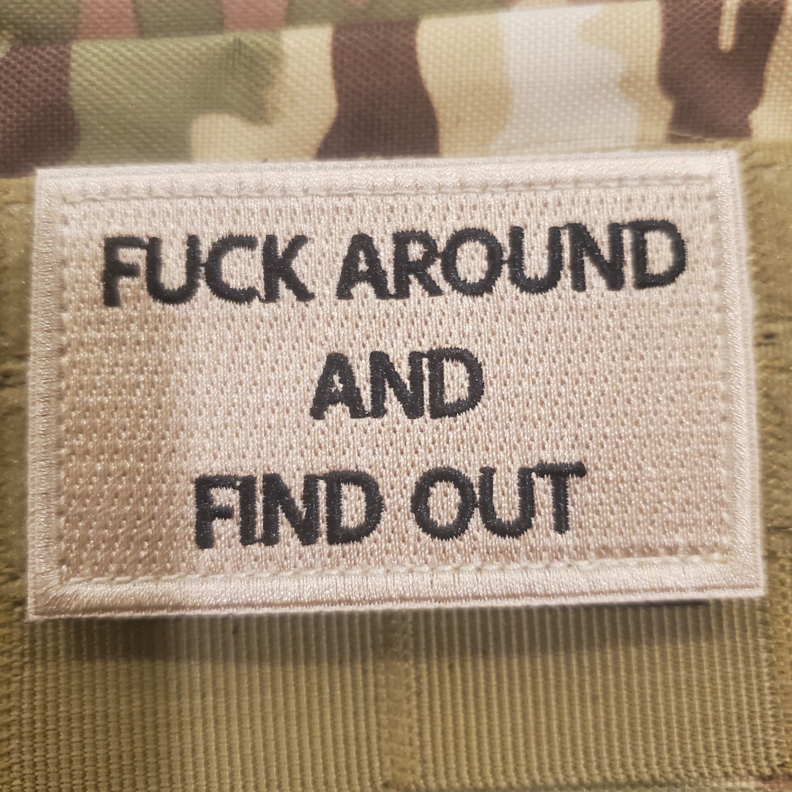 FAFO Tactical Morale Patch Hook and Loop