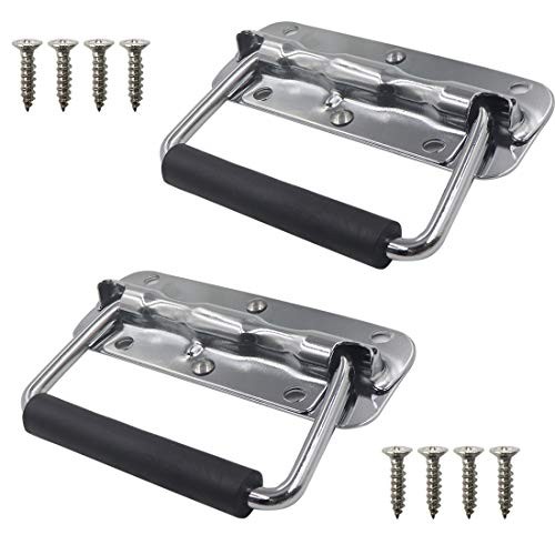Heavy Duty Toolbox Chest Handle 2 Pack 4.33 Inch Rubber Grip