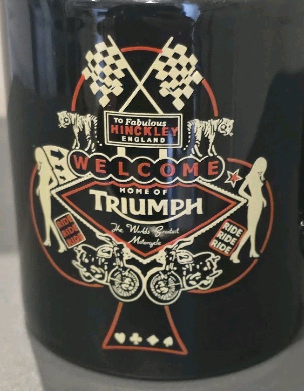 Tams Triumph Black Mug Welcome To Fabulous Hinckley Home Of Triumph Motorcycle