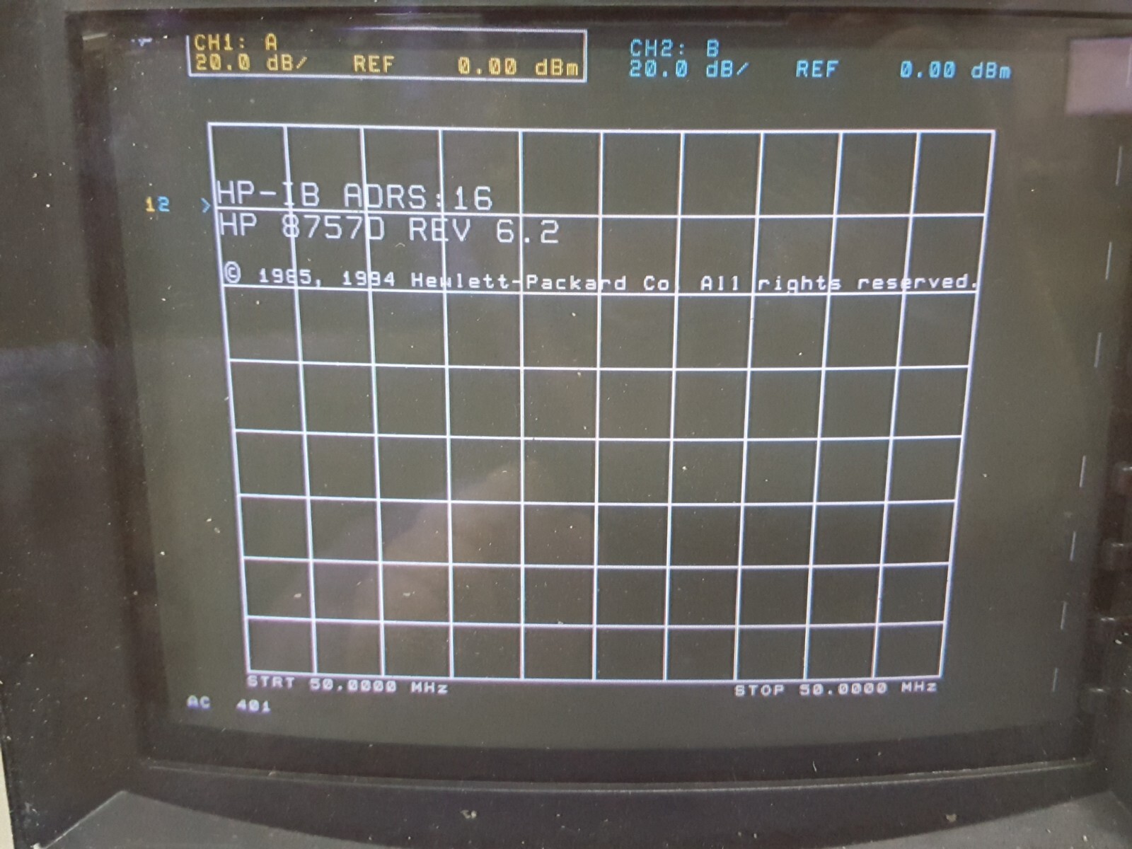 HP 8757D : Scalar Network Analyzer (5407)