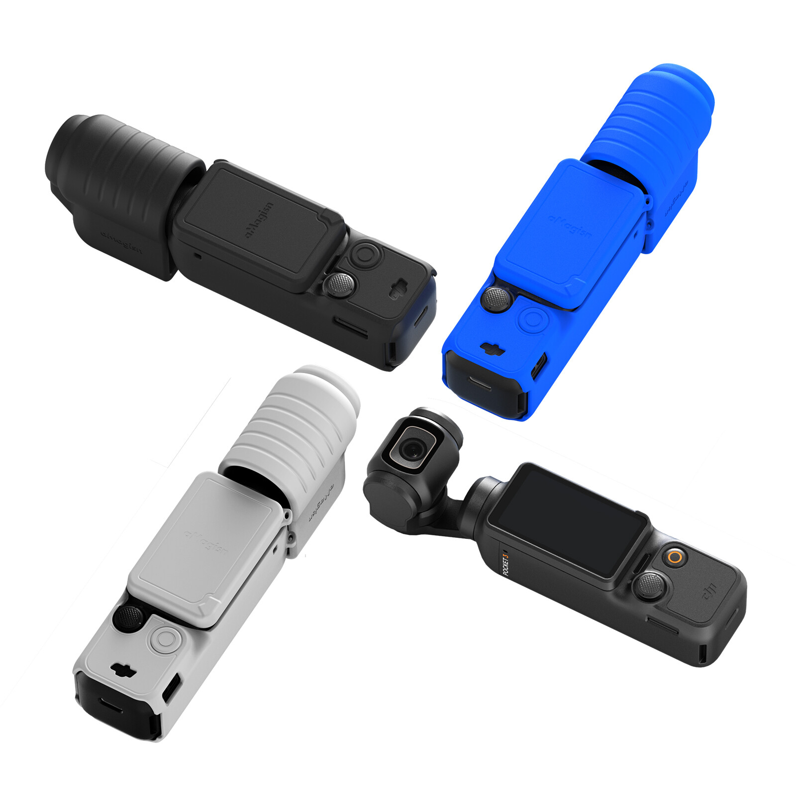 Protective Case for DJI Osmo Pocket 3 Lanyard Lens Cap