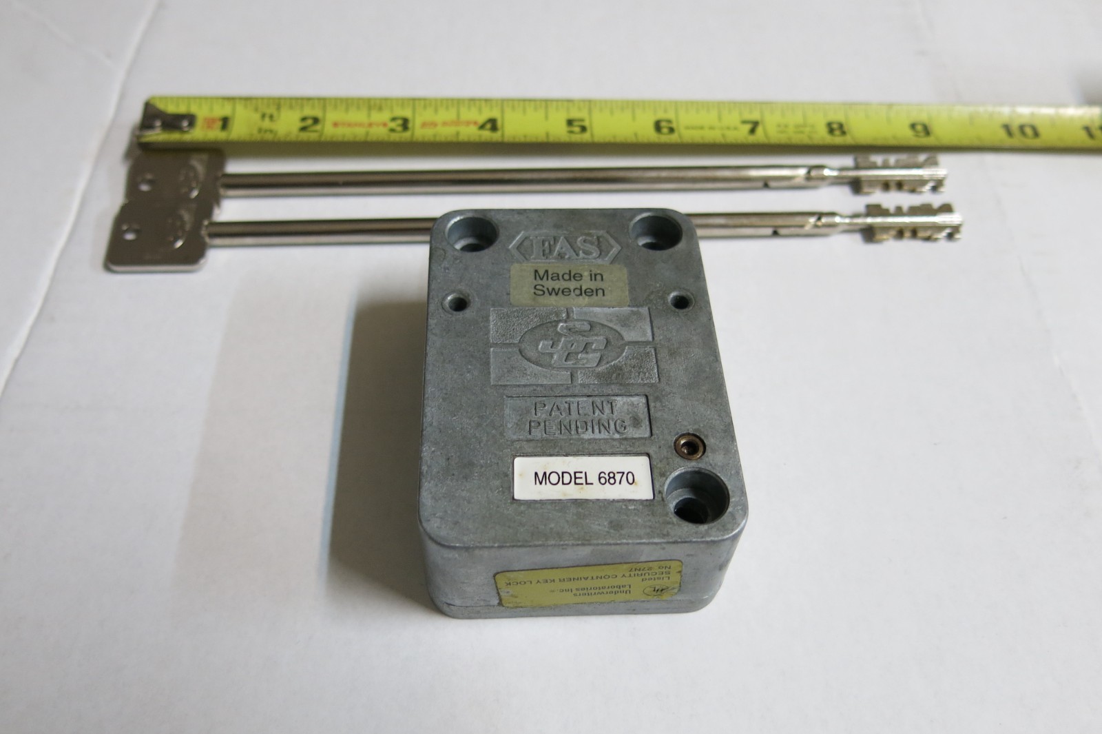 Sargent & Greenleaf Safe Key lock with Keys