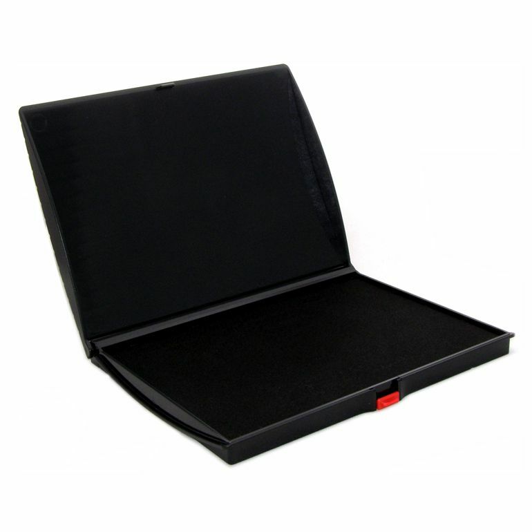 Large Felt Stamp Pad, 5 x 7 in., Black Ink, Shiny Brand, Sharp, Clear Impression