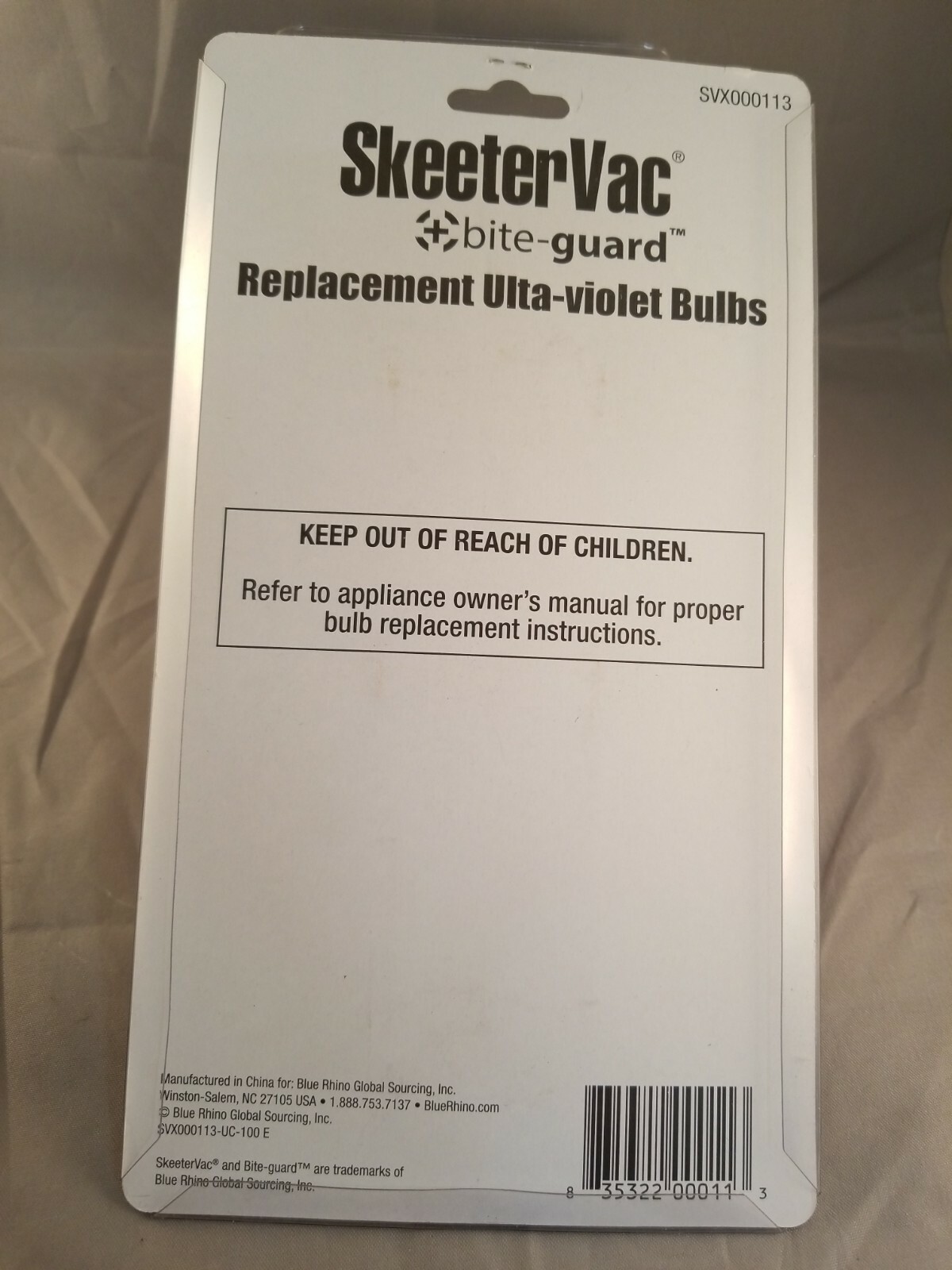 NEW 2-Pack SkeeterVac Bite-Guard Replacement Ultra-Violet Bulbs (6.3)