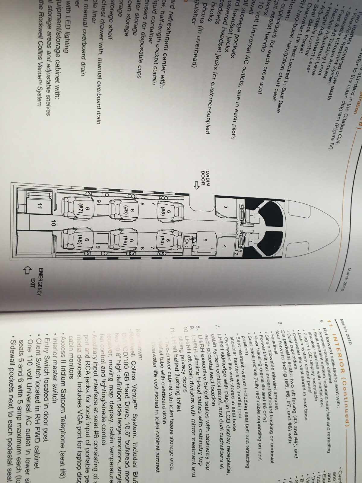 Original Cessna Citation CJ4 Specification & Description Brochure, 27page