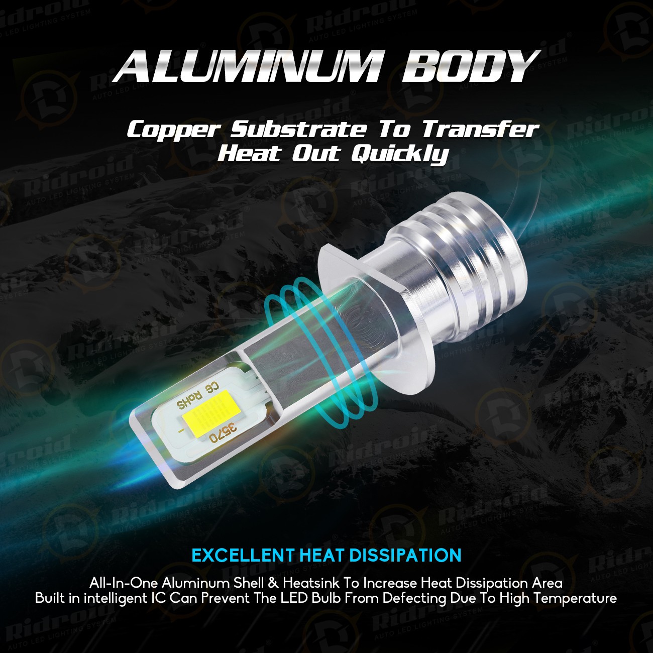 4x H1 LED Headlight Bulbs Conversion Kit High Low Beam Super Bright White 6500K