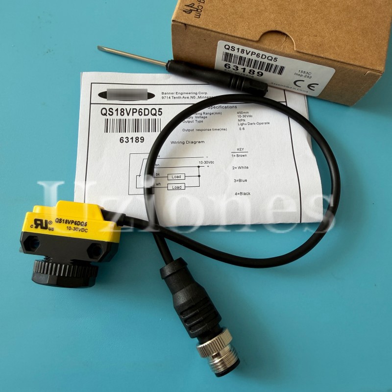 For Banner Engineering QS18VP6DQ5 Photoelectric Sensor Switch 10-30VDC PNP USA