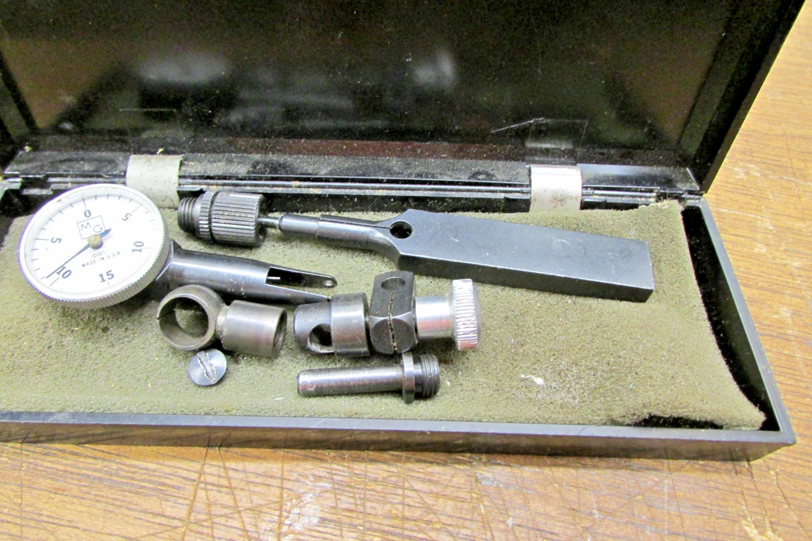 Vintage MG Tool Co. Dial Test Indicator w/ Case - For Parts or repair