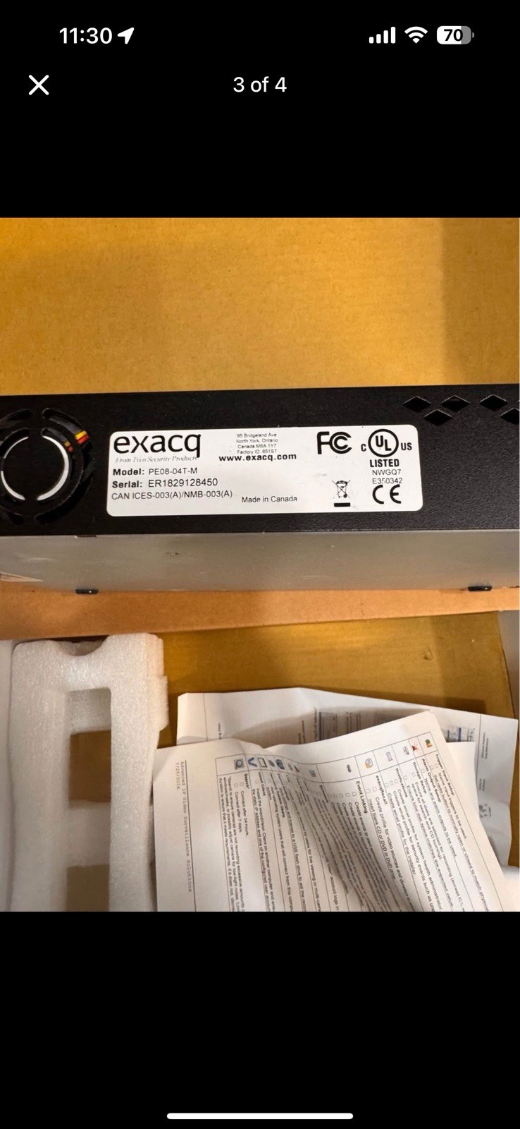 ExacqVision PE08-04T-M