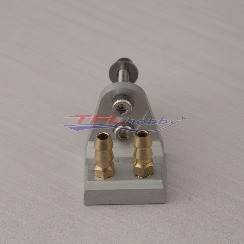 #1339 Aluminum Dual M5 Water Pick Up Flush Boat Stern Water Mouth for RC Boat