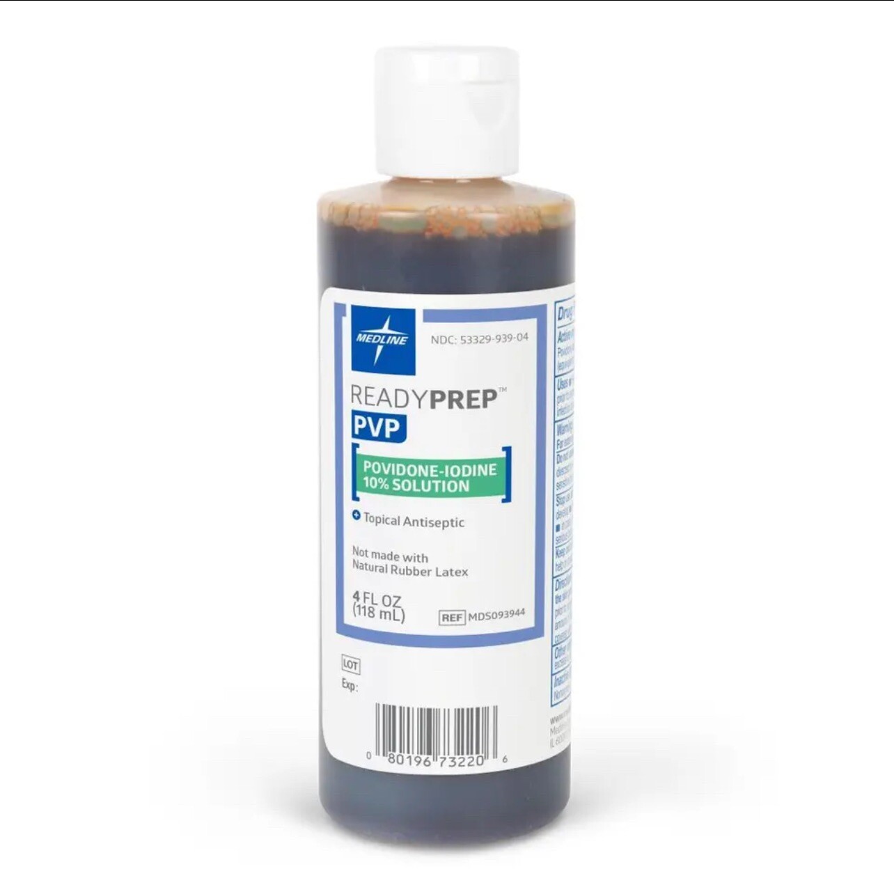 *1-Pack* Medline Ready Prep PVP Solution Povidone-Iodine 4 Oz MDS093944