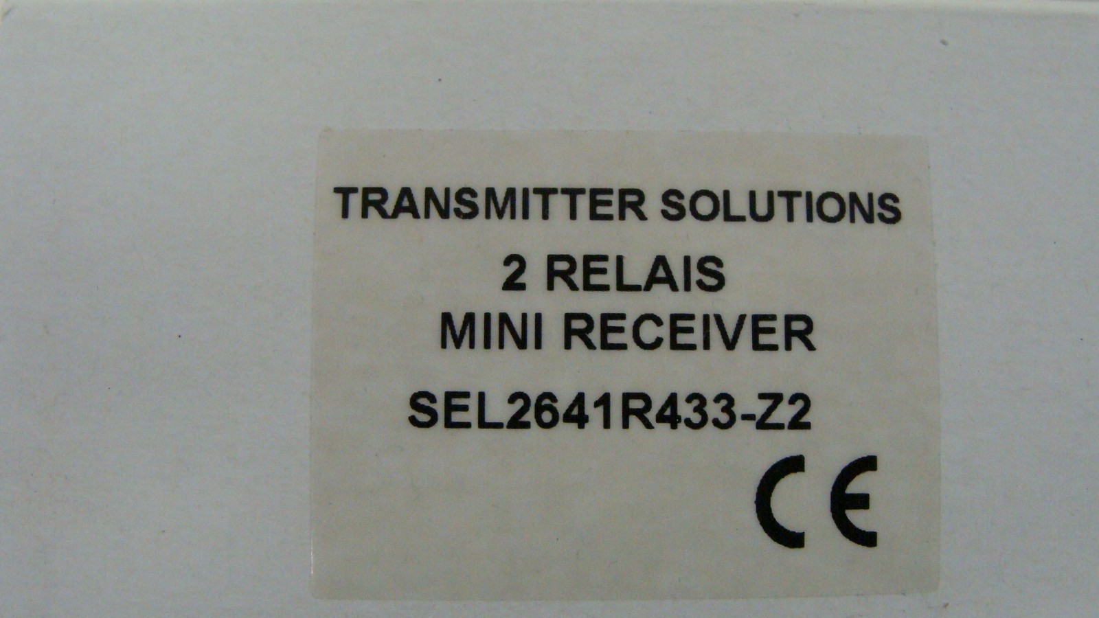 TRANSMITTER SOLUTIONS SEL2641R433-Z2 RECEIVER NEW NOS 433MHZ
