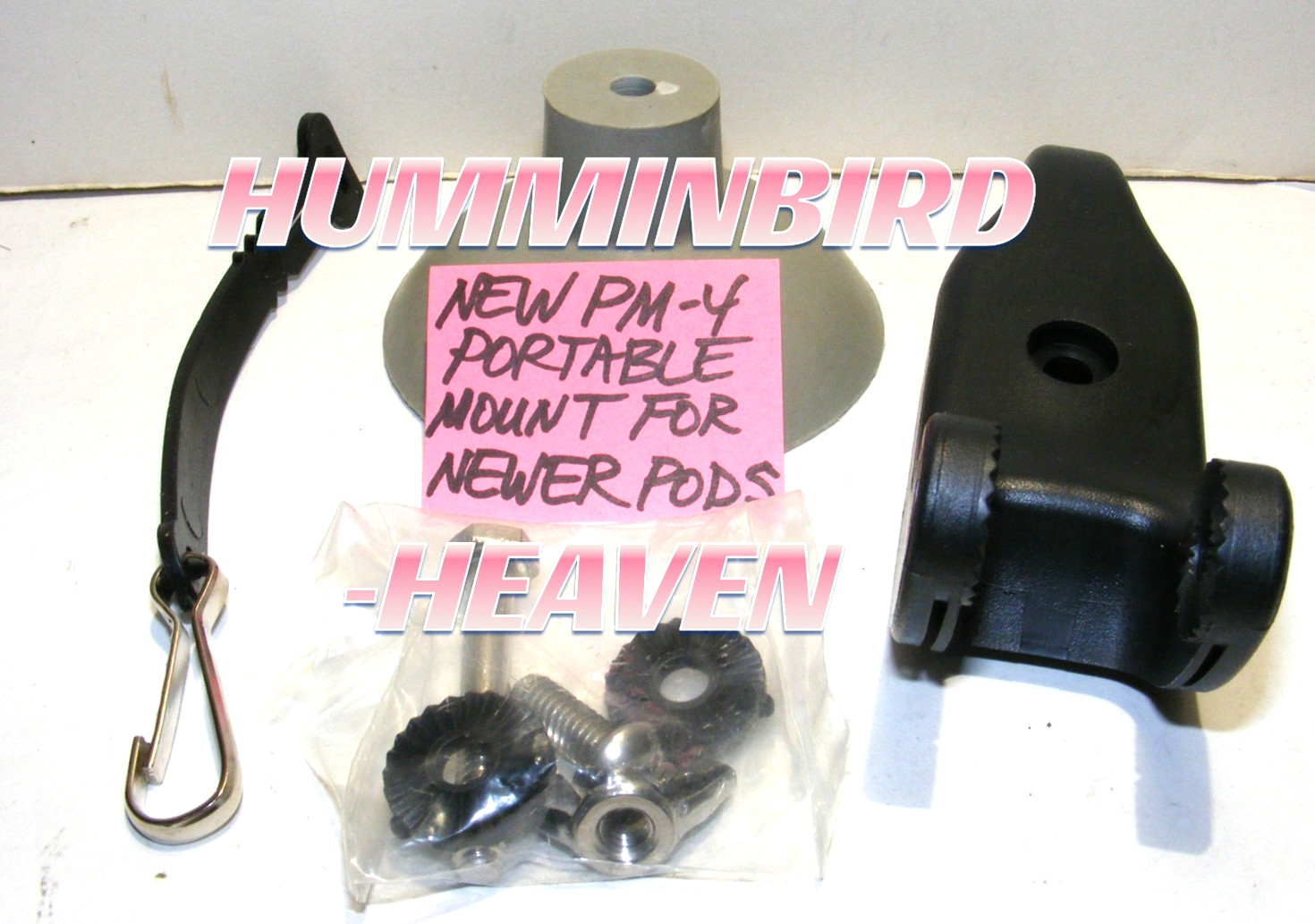 NEW HUMMINBIRD MHX-XNPT PORTABLE TRANSDUCER MOUNT FITS XNT COG WHEEL TYPE PODS