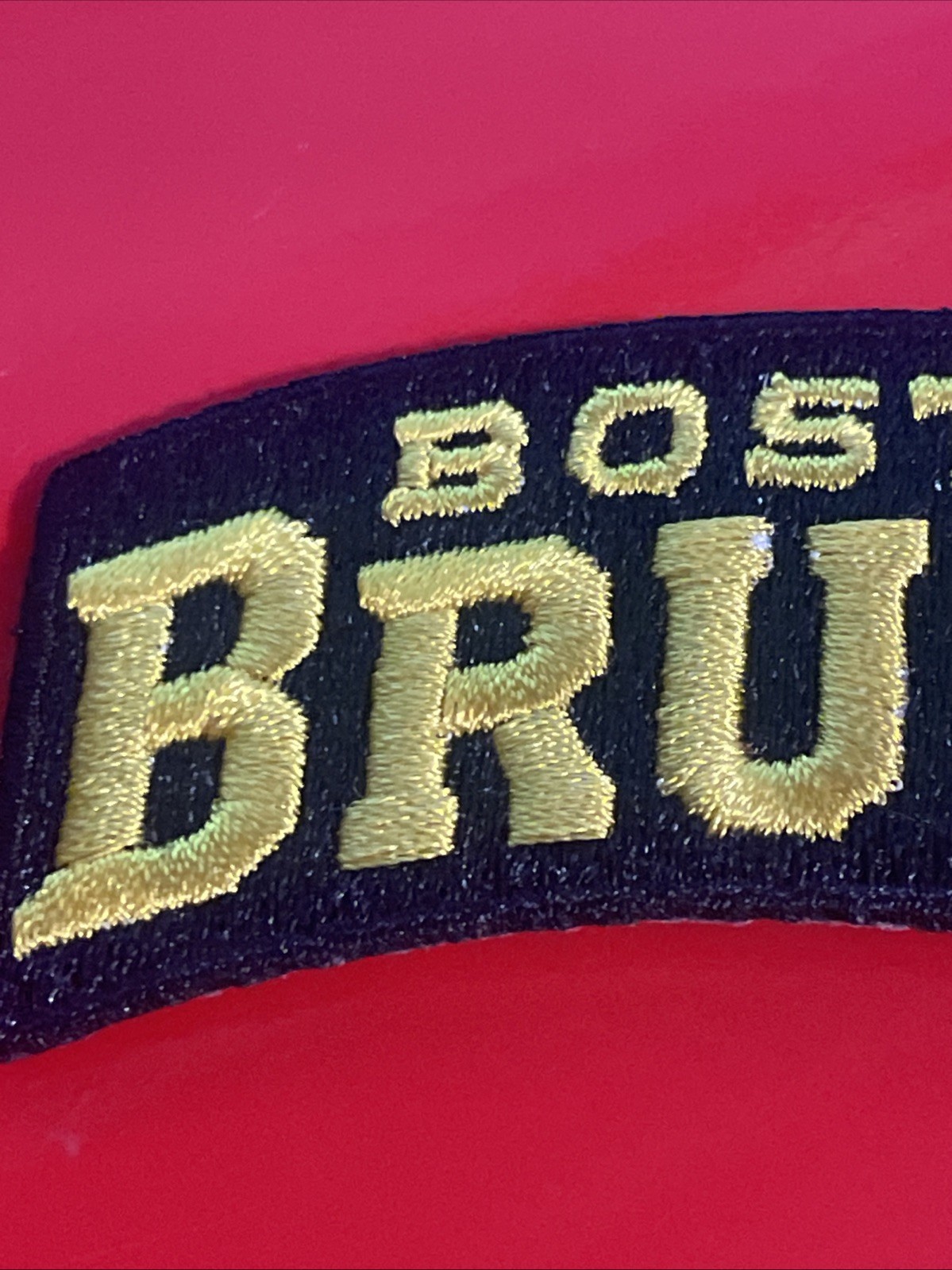 Boston Bruins Black/Gold Logo Patch Embroidered 3” Iron On