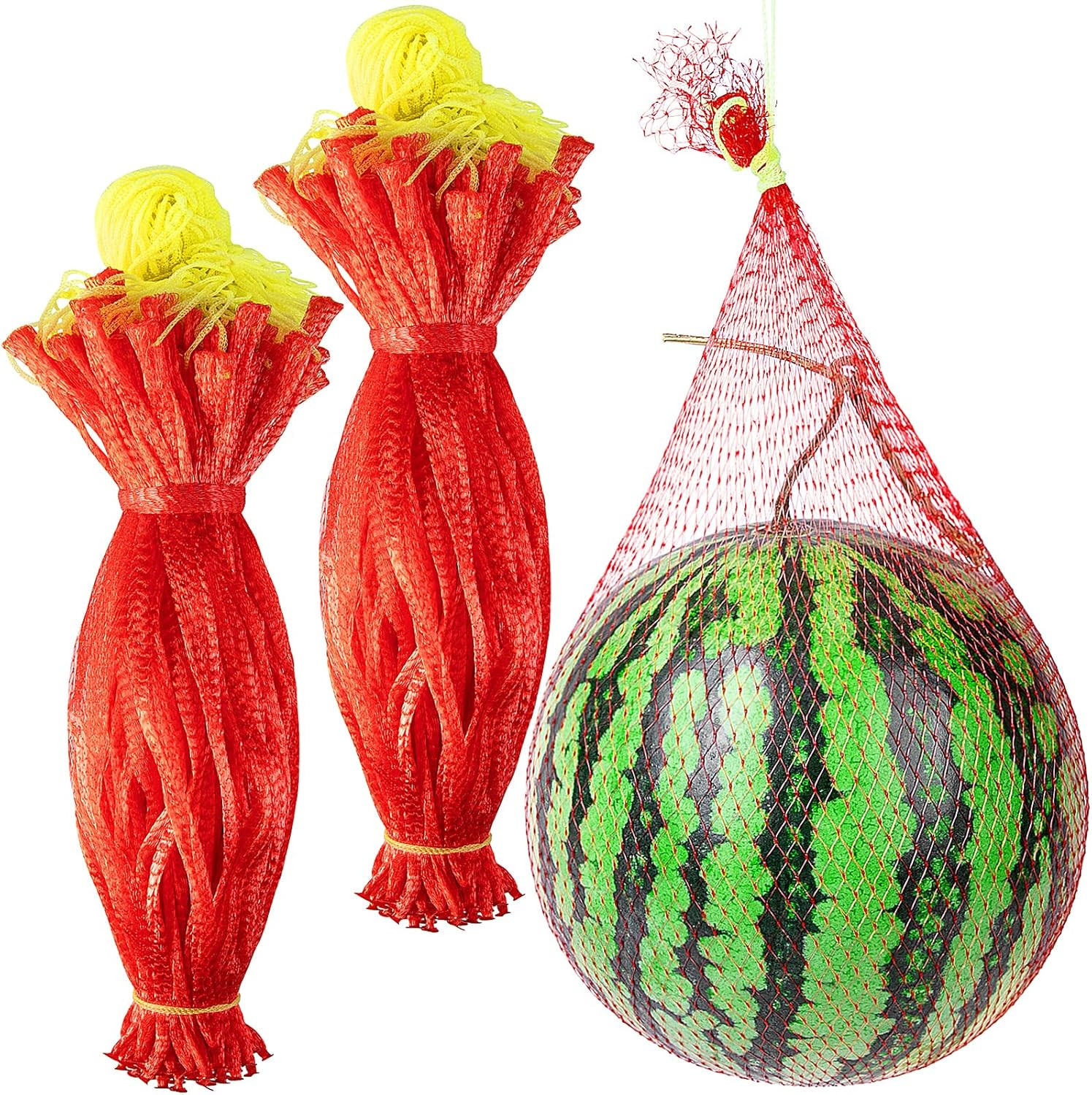 100 Pack Watermelon Nets, Hanging Watermelon Support Nets | Reusable Melon Hammo