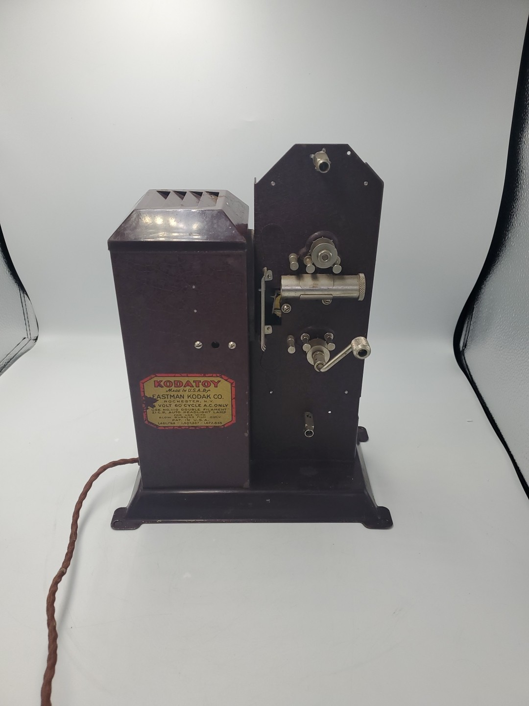 Eastman Kodak 1930s Kodatoy 16mm Vintage Projector - Burgundy