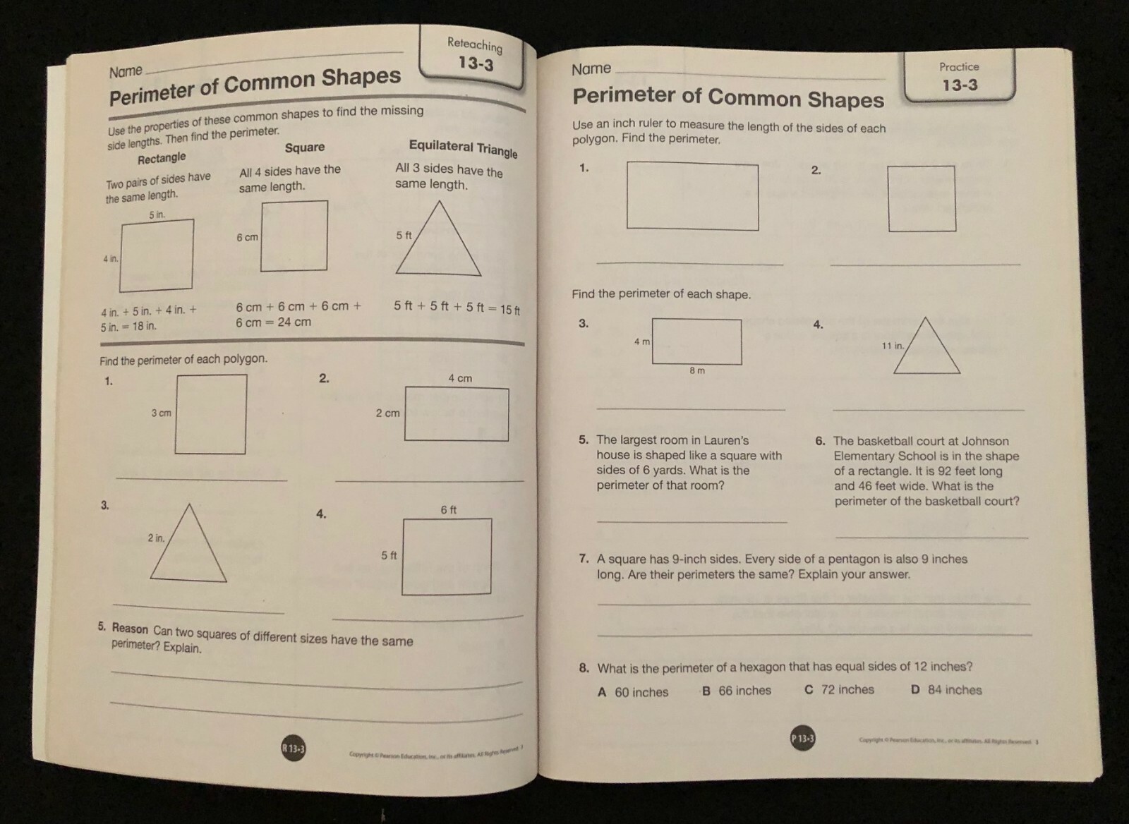 3rd Grade - TEACHER'S RESOURCE MASTERS (5 book set) (2012, Pearson)