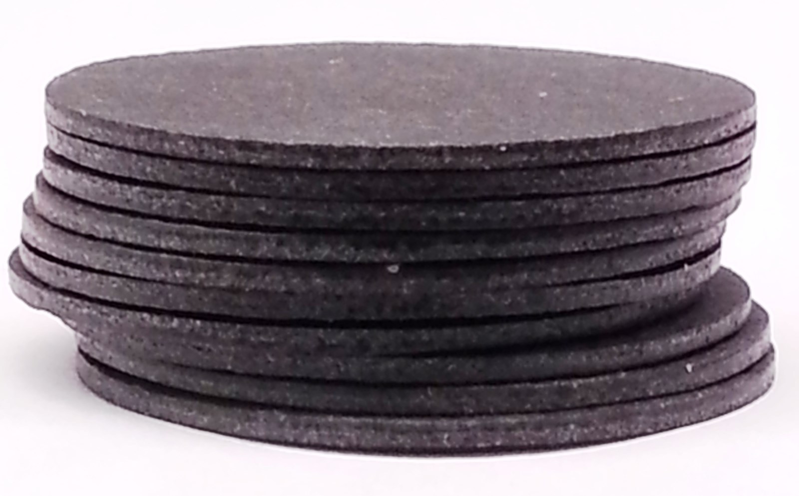 40 OVERSIZED BLACK FIBRE .062" POOL BILLIARD CUE TIP PADS BETWEEN TIP & FERRULE
