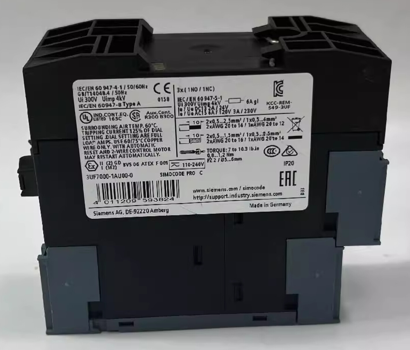 SIEMENS Module Controller Device Management 3UF7000-1AU00-0