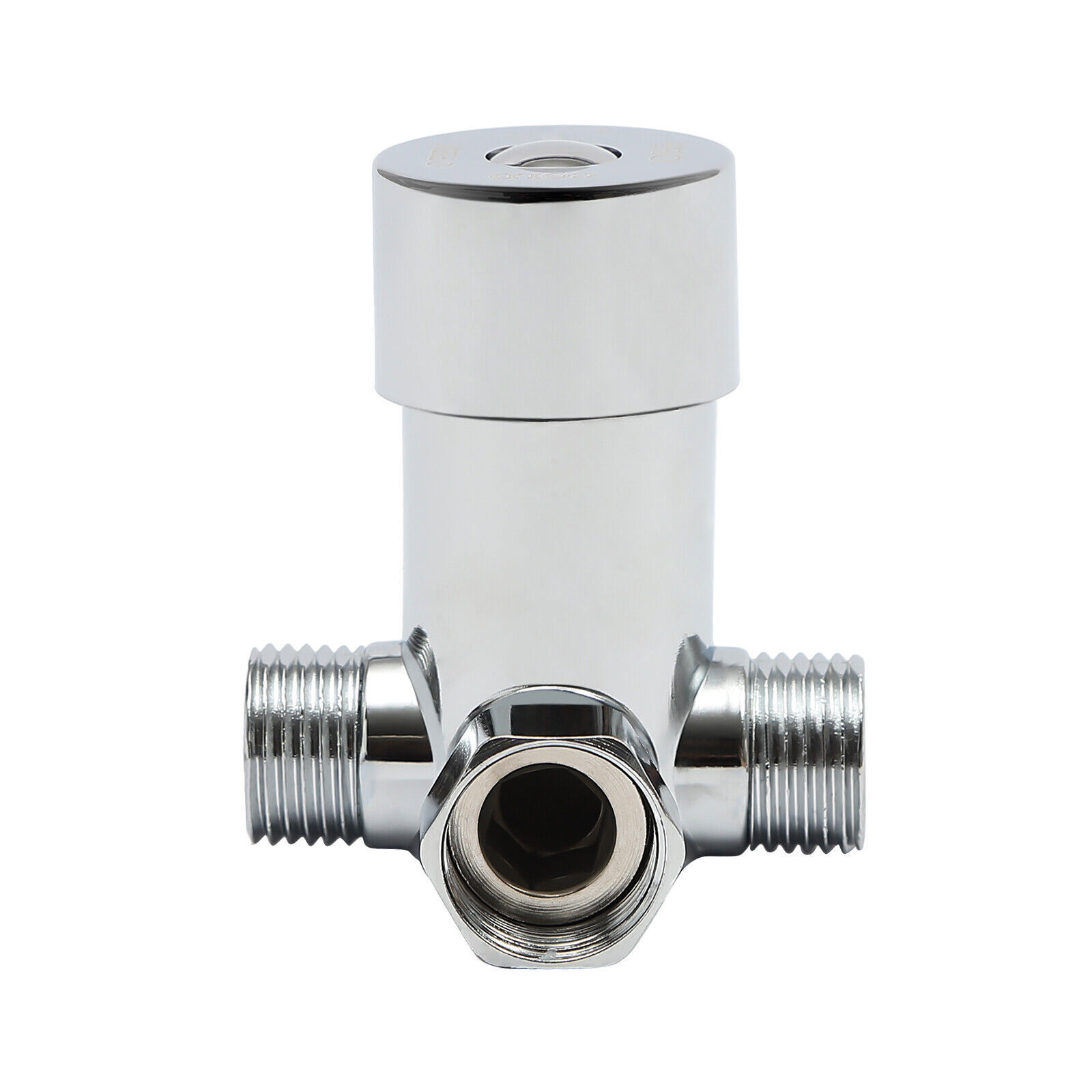 Modern Kitchen Automatic Sensor Faucet Black With Temperature-regulating Valve