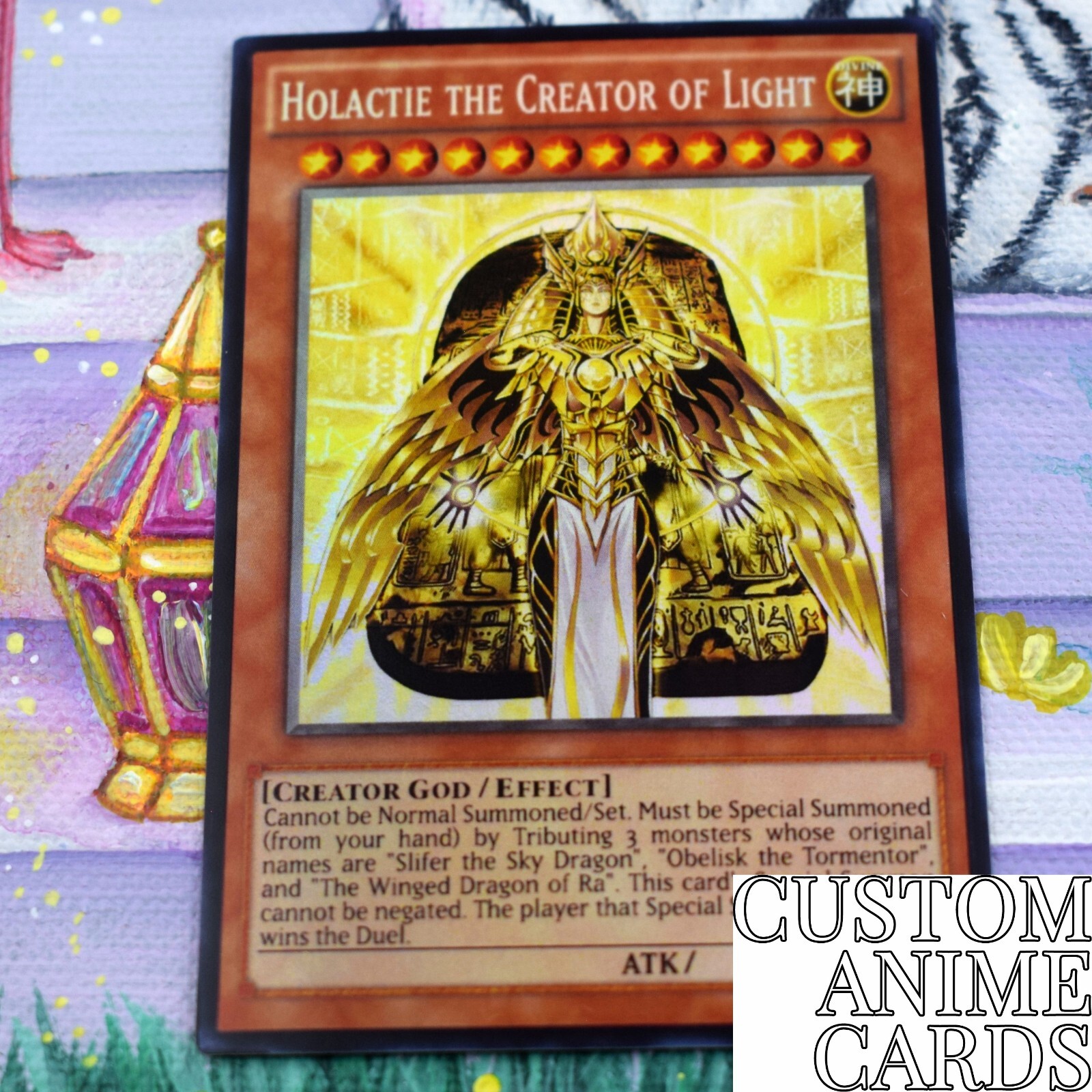 Holactie the creator of light ANIME EFFECT HOLO card