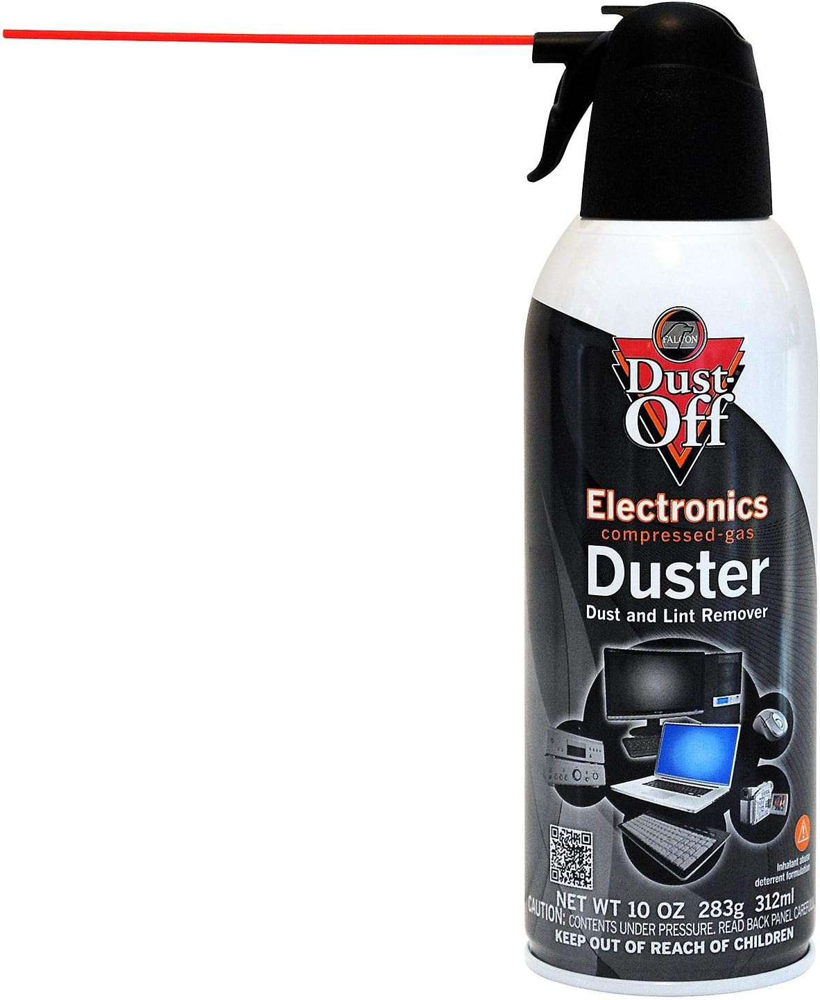 Disposable Compressed Gas Duster, 10 oz Cans, 2 Pack