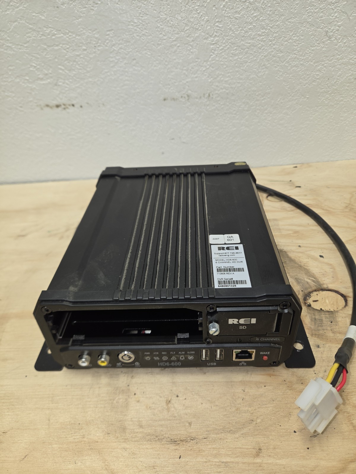 USED: REI HD6-600 6 Channel 1080P HD DVR, RADIO ENGINEERING INDUSTRIES