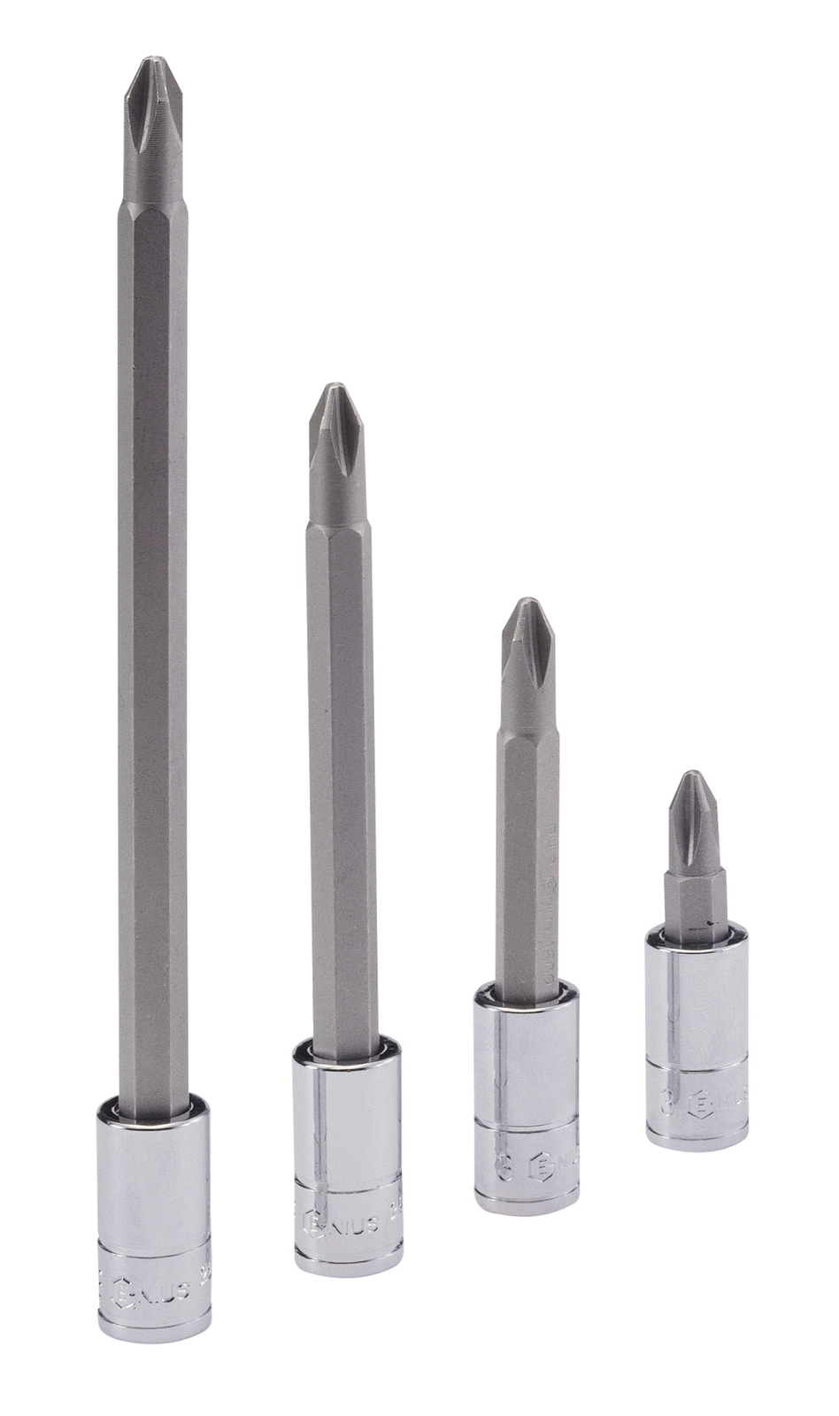 Genius Tools 1/4" Dr. PH.2 Philips Bit Socket, 100mmL - 208+1502