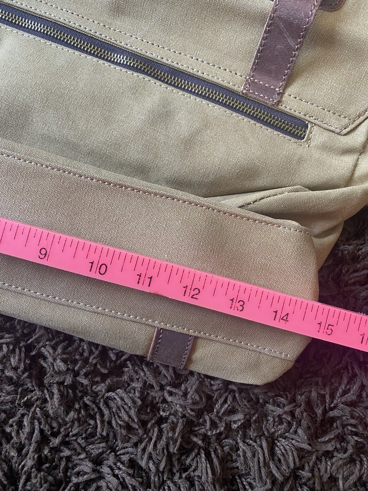 NWT..GOOTIUM…Canvas Leather Messenger Laptop Bag
