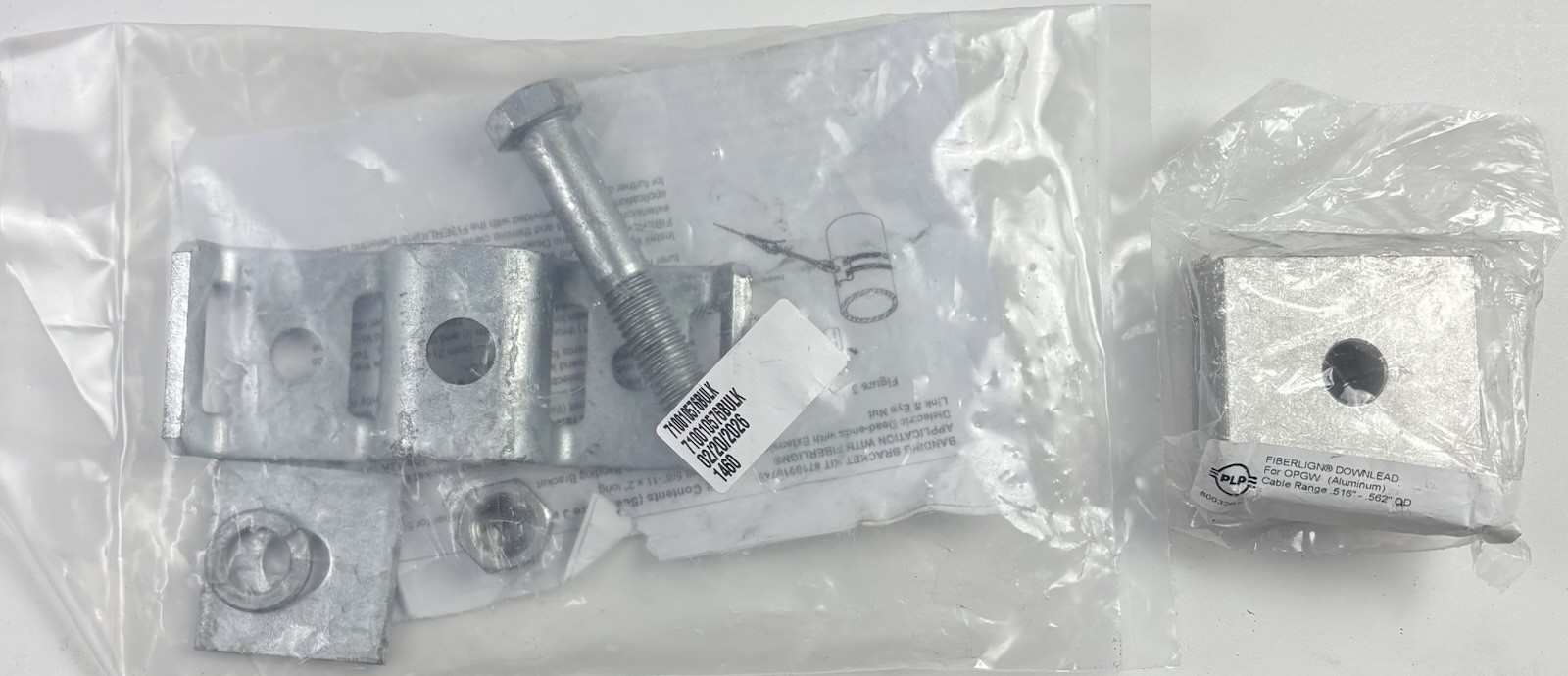 NEW Genuine PLP FIBERLIGN® OPGW Downlead Cushion & Banding Bracket Kit