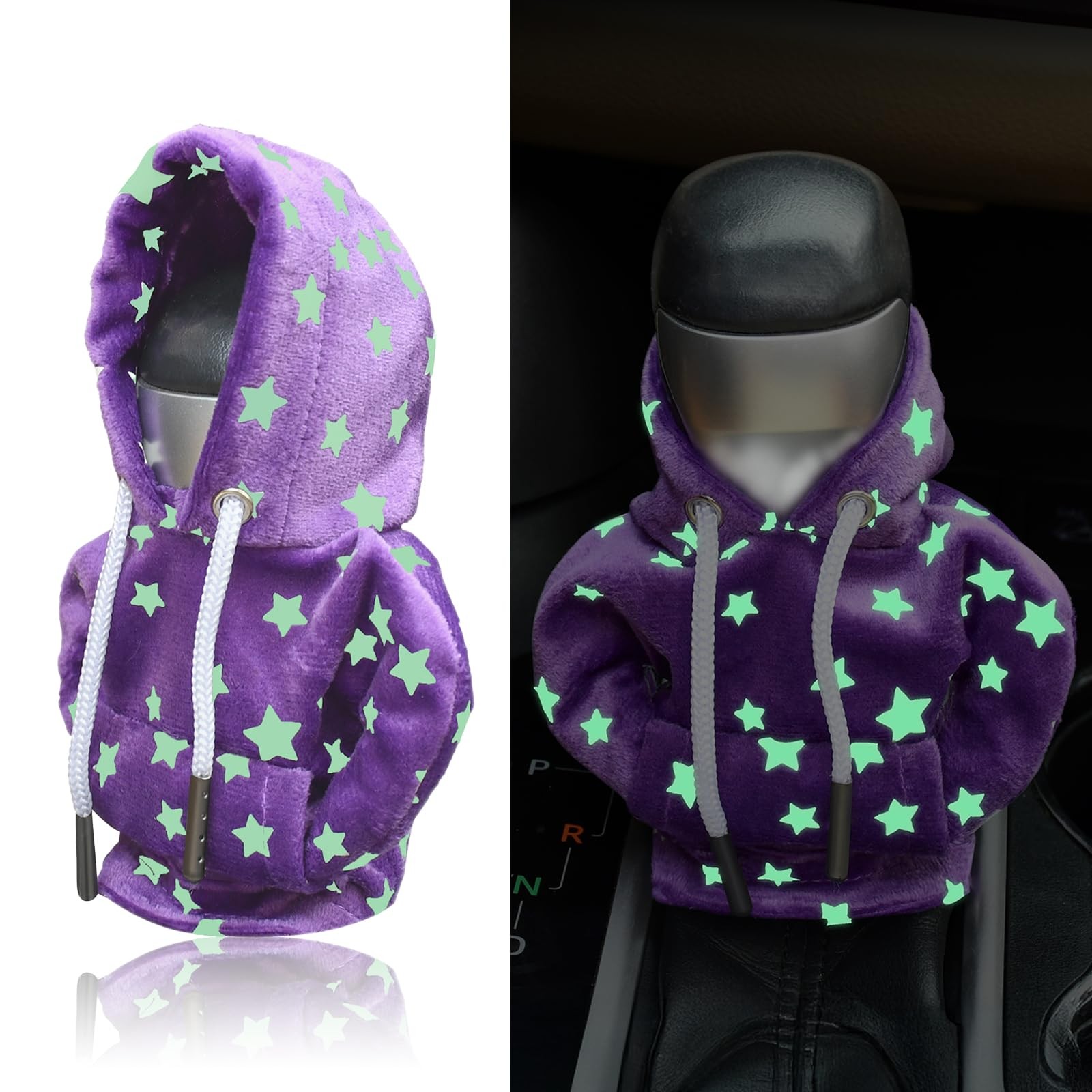 Gear Shift Hoodie Height: 5.85 inches, Diameter: 2.65 Purpel