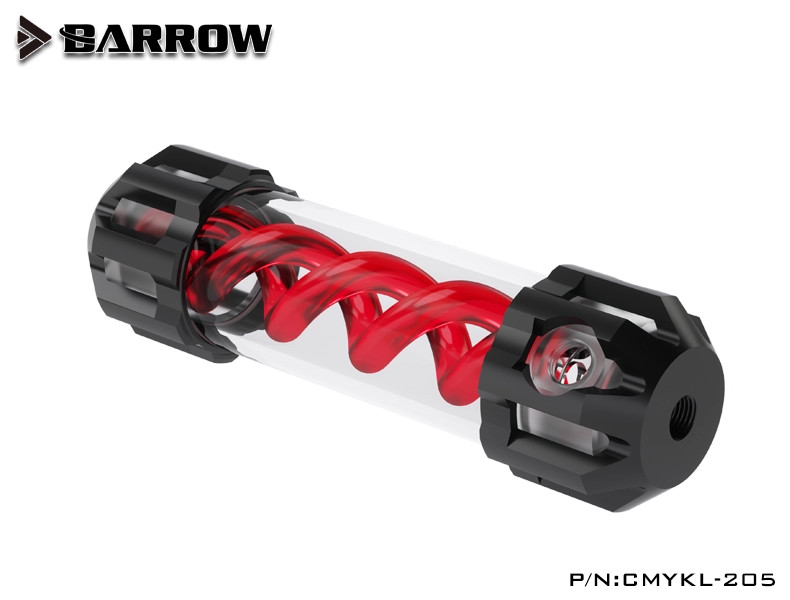 Barrow T-VIRUS Aluminum + Acrylic Double Helix Reservoir 205mm CMYKL-205 Red