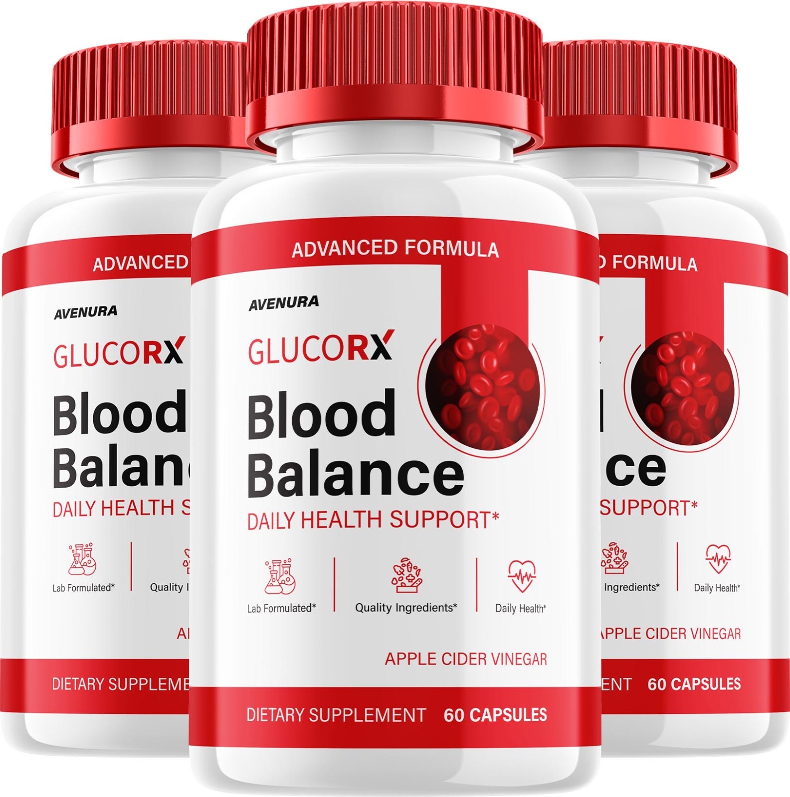 (3 Pack) Glucorx Capsules – Gluco-rx Natural Blend Glycogen Formula for Health