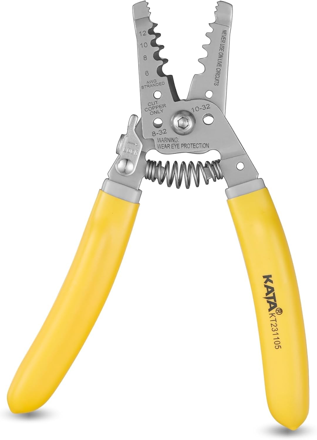 7 Inch Wire Stripper, Wire Cutter, Stripping/Cutting Tool for 6-12 AWG Stranded