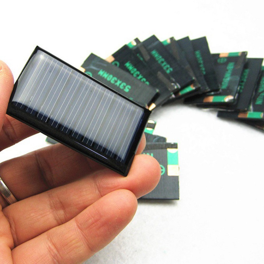 10Pcs Small Solar Panels Kit 5V 30mA for DIY Electronics Projects