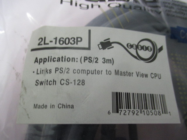 2L-1603P PS/2 to Master View CPU Switch CS-128, 3m, 423167