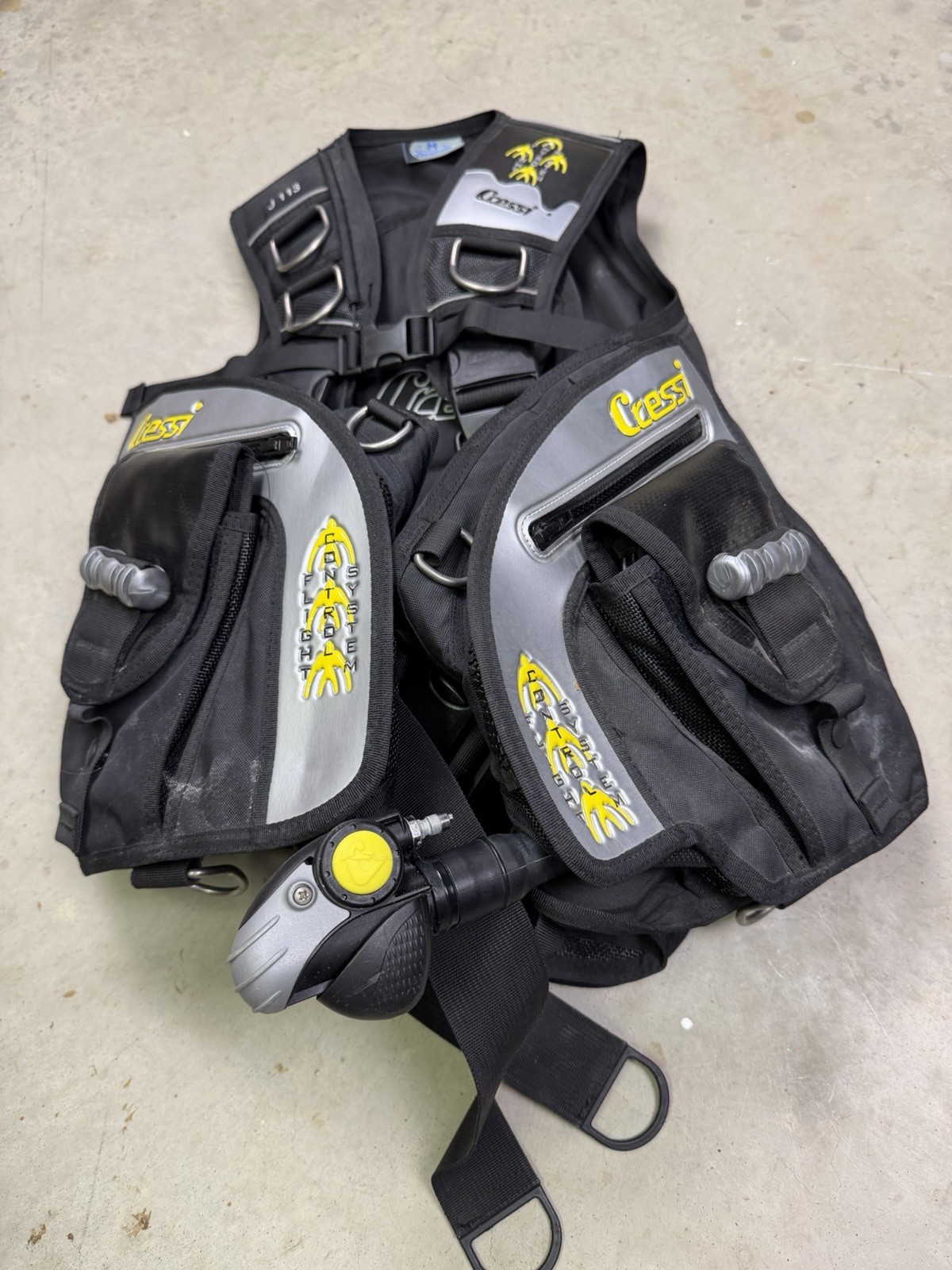 Cressi Control System Men's Scuba Diving Vest Medium Black