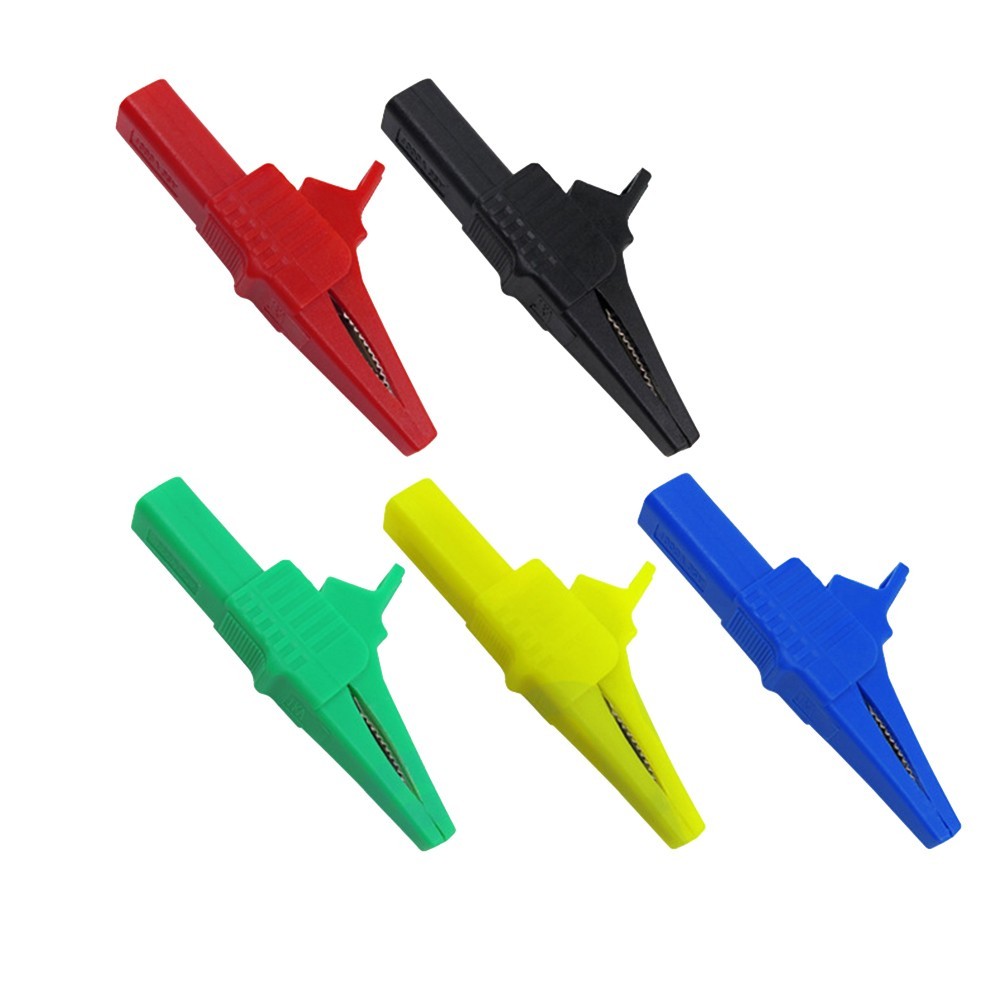 5PCS Copper Crocodile Clips with 1000V32A Rating Perfect for Multimeter Testing